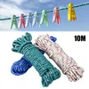 10m Clotheslines Nylon Rope Strong Windproof Laundry Hanger Rack Washing Dryer Rope Line Outdoor Travel Home Garden Supplies 1