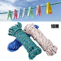 10m Clotheslines Nylon Rope Strong Windproof Laundry Hanger Rack Washing Dryer Rope Line Outdoor Travel Home Garden Supplies 1