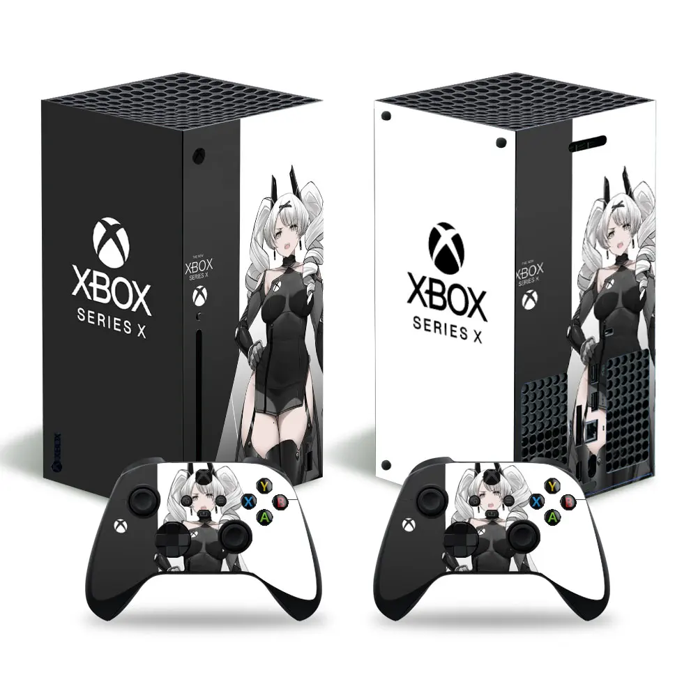 Xbox 로고 애니메이션 스티커 데칼 커버, Xbox 시리즈 X 콘솔 및 컨트롤러 2 개, Xbox 시리즈 X 스킨 스티커, 비닐 XSX 스킨 0396
