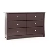 Storkcraft Crescent 6 Drawer Double Dresser (Espresso) – GREENGUARD Gold Certified, Dresser For Nursery, 2