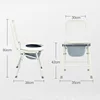 Commode Chair Adjustable Height Folding Foldable Lightweight Shower Toilet Potty Chair Elderly Disabled 6