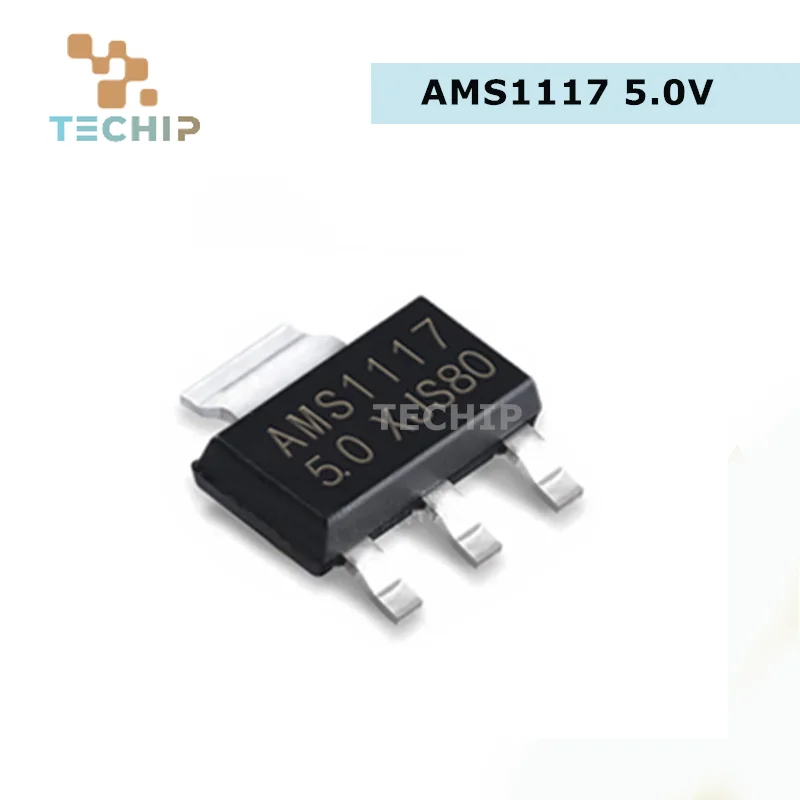 Voltage Regulator Module 50pcs AMS1117 3V3 AMS1117-1.2 AMS1117-1.5 AMS1117-1.8 AMS1117-2.5 AMS1117-3.3 AMS1117-5.0 AMS1117-ADJ SOT223 Voltage Rugulator