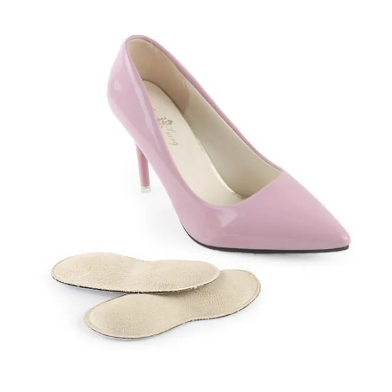 Thickened Suede Shoe Insert Anti Slip Cushion Pads Protector Heels Rubbing Half yard Heel Shoes Insole Grips Unisex 2pcs = 1pair