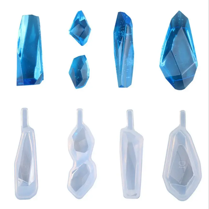 

Handmade Earrings Keychain UV Resin Mould DIY Crafts Jewelry Mold Crystal Epoxy Resin Mold Jewelry Pendant Silicone Mold R3MC