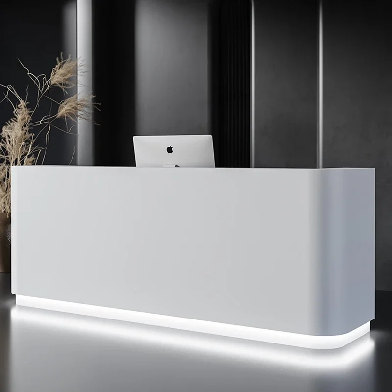 Beauty Institute Luxury Reception Desks Workbench Seating Checkout Reception Counter Business Banconi Furniture