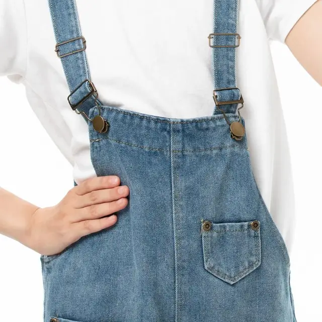 No-sew Buttons Denim Overalls Clips Replacement Buckles Metal