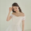A-line Wedding Dress Short-Sleeve Plus Size off the shouder For Women Princess Robe de Mariee wedding gown lace up 2