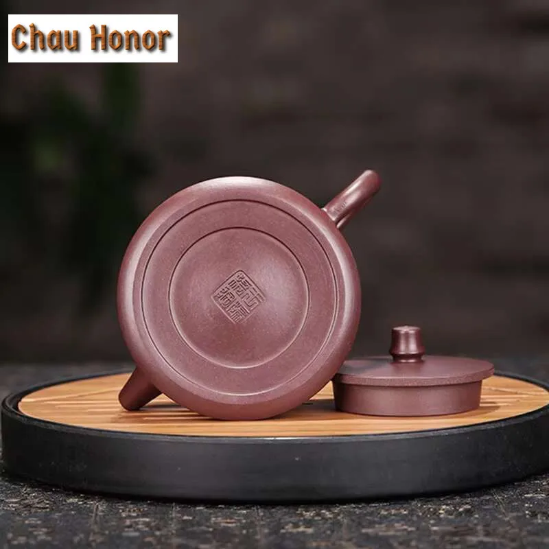 140ml Authentic Yixing Purple Clay Teapots Raw Ore Zhu Mud Filter Tea Pot Handmade Zisha Beauty Kettle Home Tea Set Accessories