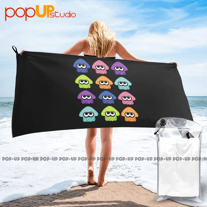 Splatoon 2 Squid Pattern Quick Dry Towel New Swimming Microfiber Good Quality