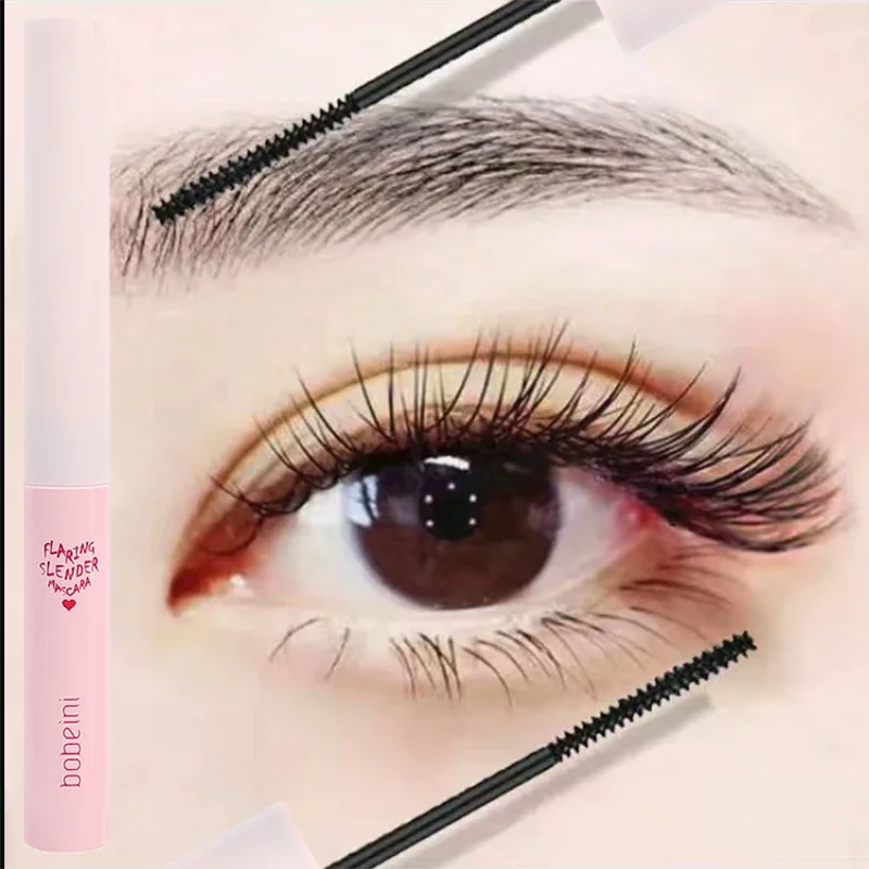 

Black Brown Ultra-fine Small Brush Head Mascara Anti-sweat Non-smudge Thick Curling Mascara Eyelash Roots Clearly Smooth Makeup