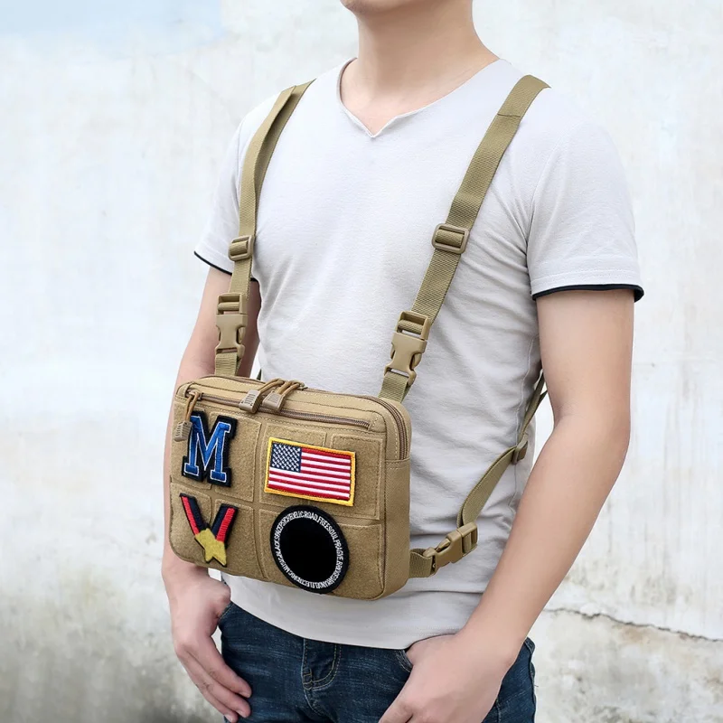 

Hunting Tactical Chest Bag Military Backpack Accessories EDC Pouch Shoulder Fanny Pack Outdoor Sports Camping Hiking Army Bag