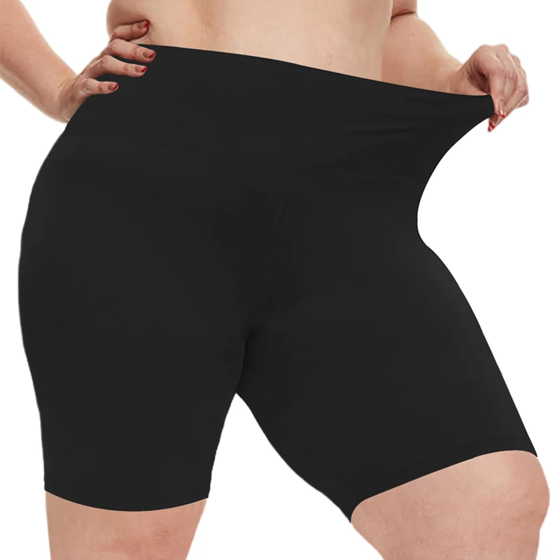 VITALINOVO Women Plus Size Biker Shorts Pockets High Waist Tummy Control Shorts for Yoga Workout Running Volleyball yoga shorts,workout shorts