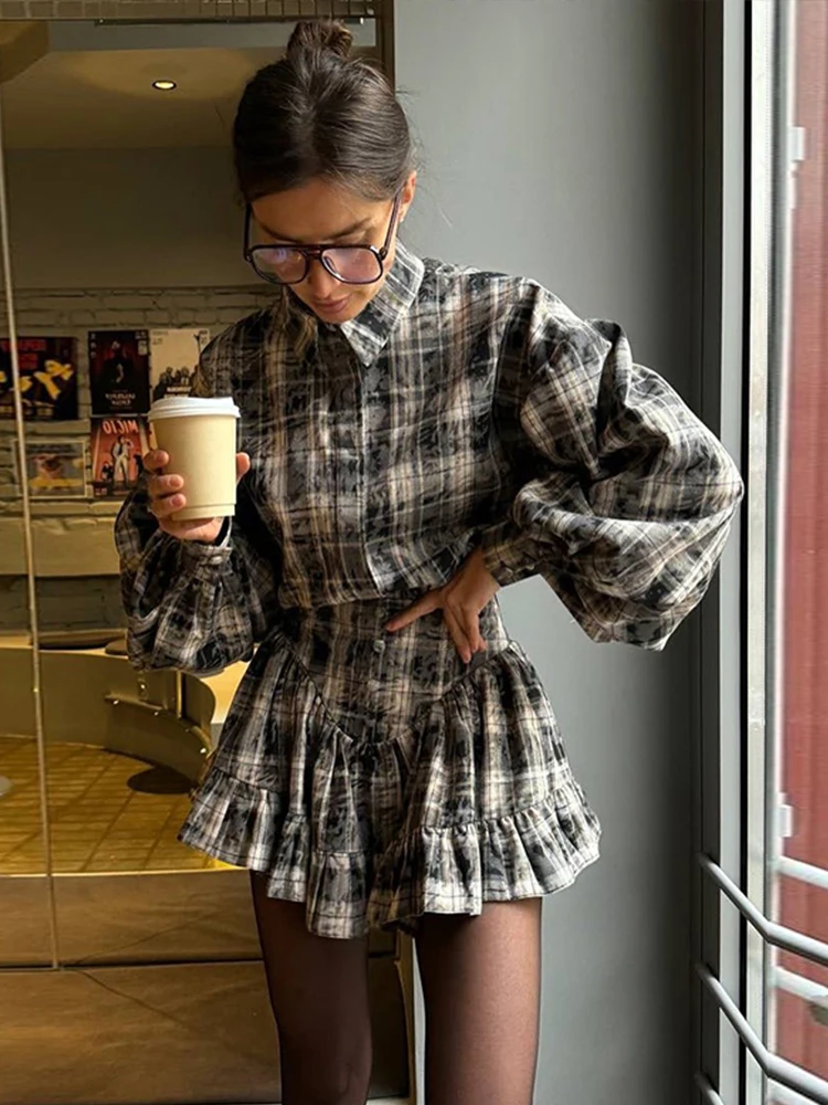 white christmas dresses Estefani Women Sexy Casual Retro Printed Dresses S / Navy Blue main image 0