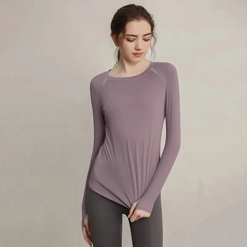 Quick-drying Sports Tops Women Long Sleeve T-Shirt Fitness Yoga Clothing Running Breathable Professional Fitness Clothes Gym