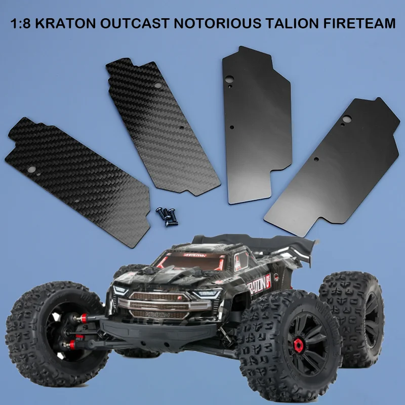 Garde-boue arrière en nylon pour ARRMA KRATON EXB FIRETEAM NOTORIOUS 1/8 RC, vue de profil