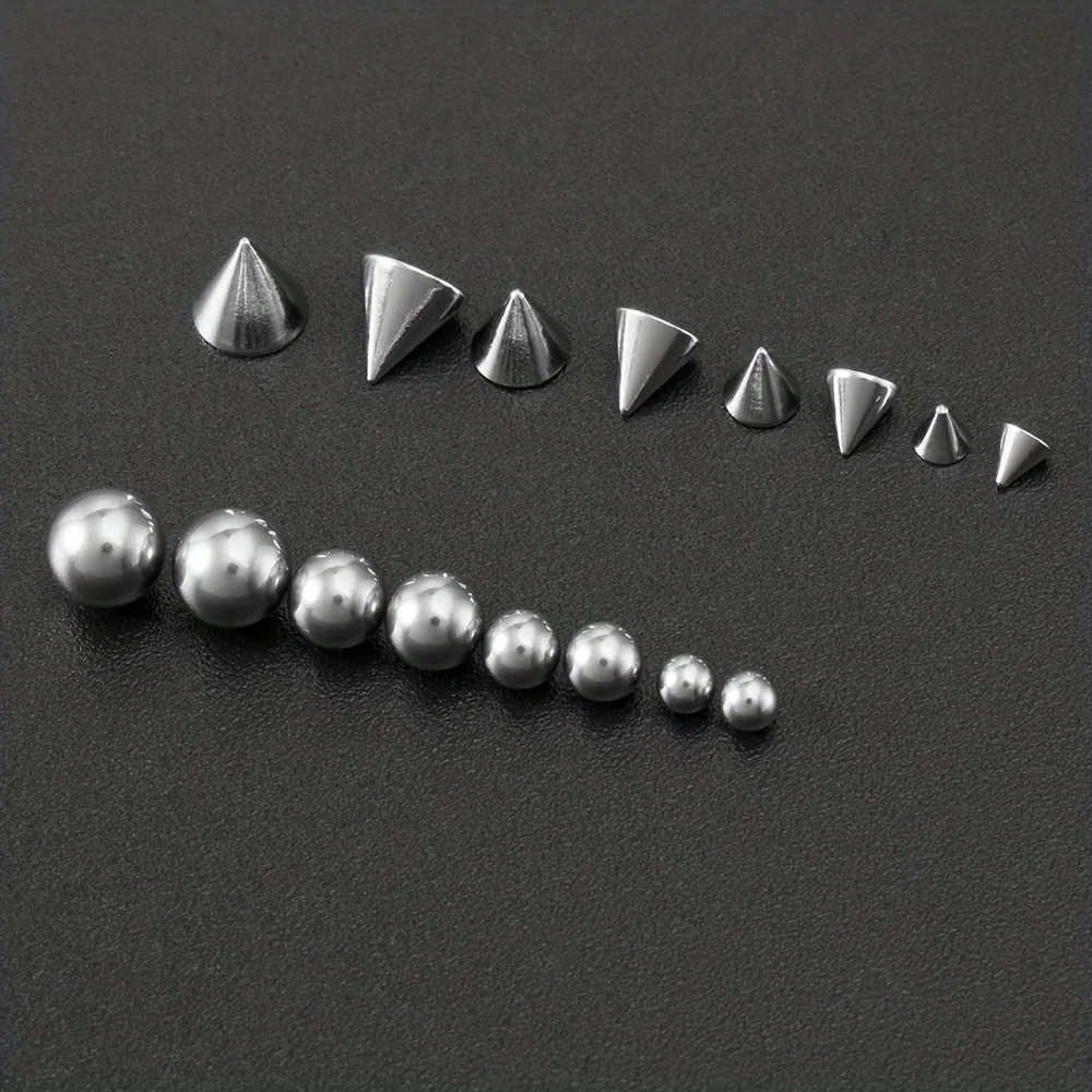 Sticker Fake Piercing Eyebow Non-Piercing Belly Nose Ring Lip Stud Earring Dermal Anchor Top body jewelry 1set
