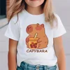 Kids Clothes Summer Capybara Graphic T Shirts O-Neck Clothing for Girls Short Sleeve Children T-Shirt Fashion Tops Child T Shirt 1
