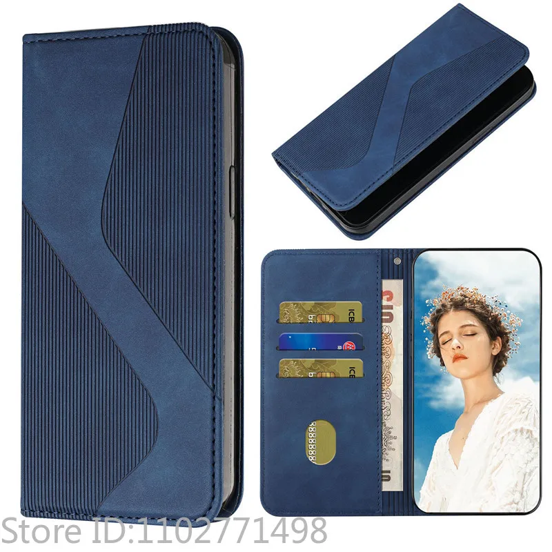 Luxury Wallet Flip Cover Phone Case - Magnetic Shockproof Leather