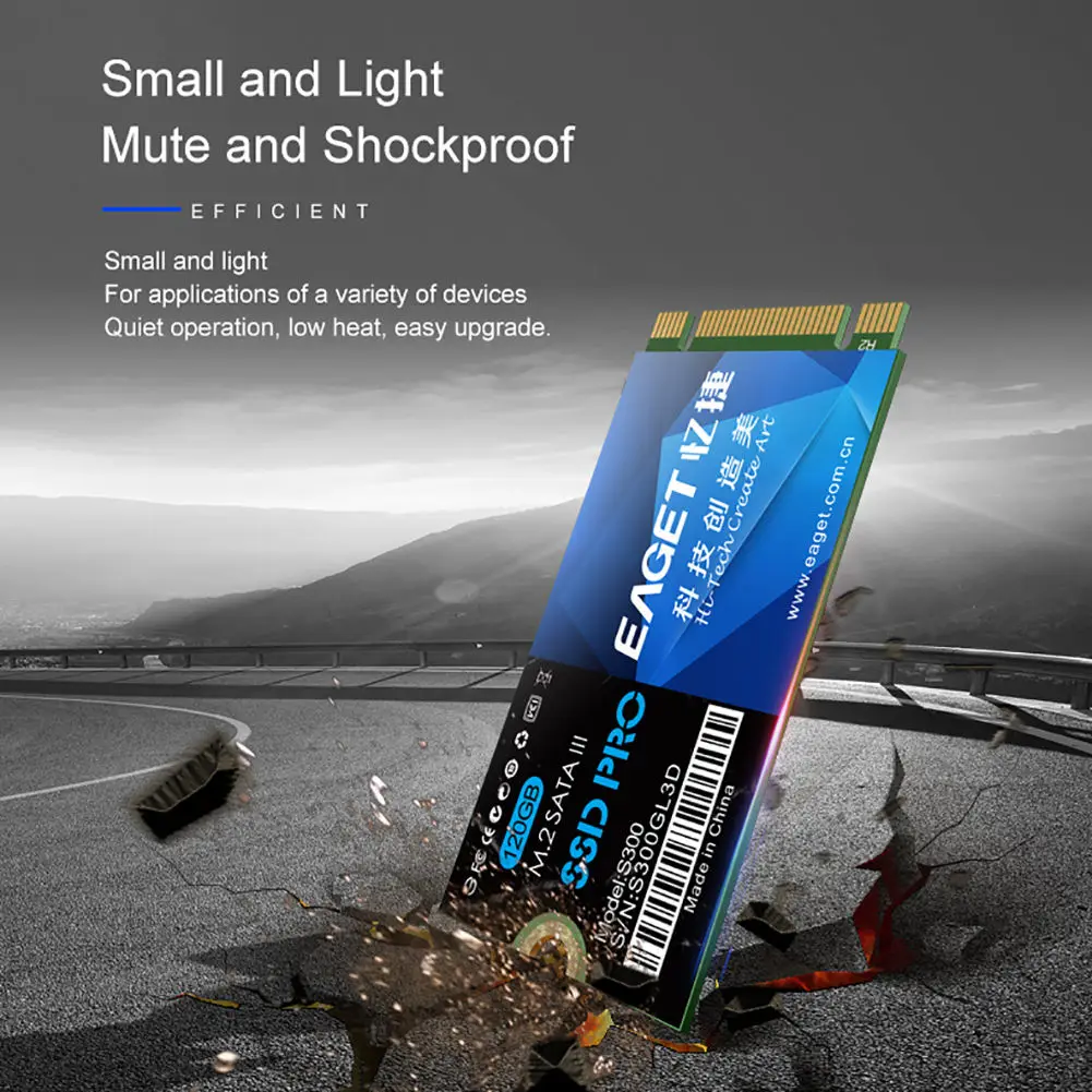 内蔵型SSD EAGET M.2 SATA III SSD S300L 1TB EAGET S300 M.2 SSD 2242 NGFF 128GB 256GB 512GB 1TB M2 SATA3