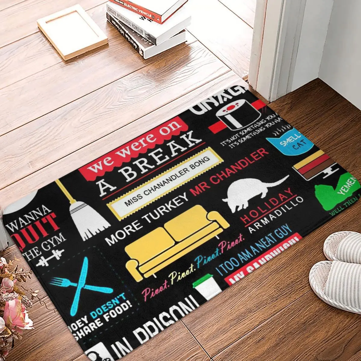 

Friends Tv Show Doormat Rug carpet Mat Footpad Bath mat Non-slip toilet Balcony Parlor durable Washable