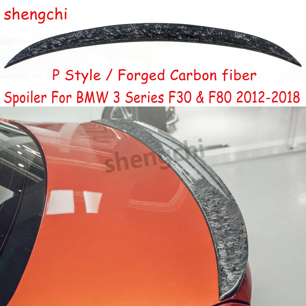 

Стильный спойлер для заднего багажника F30 P Forgen из углеродного волокна для BMW 3 серии F30 F31 M3 F80 320i 318i 316i 330i 335i 340i задний спойлер