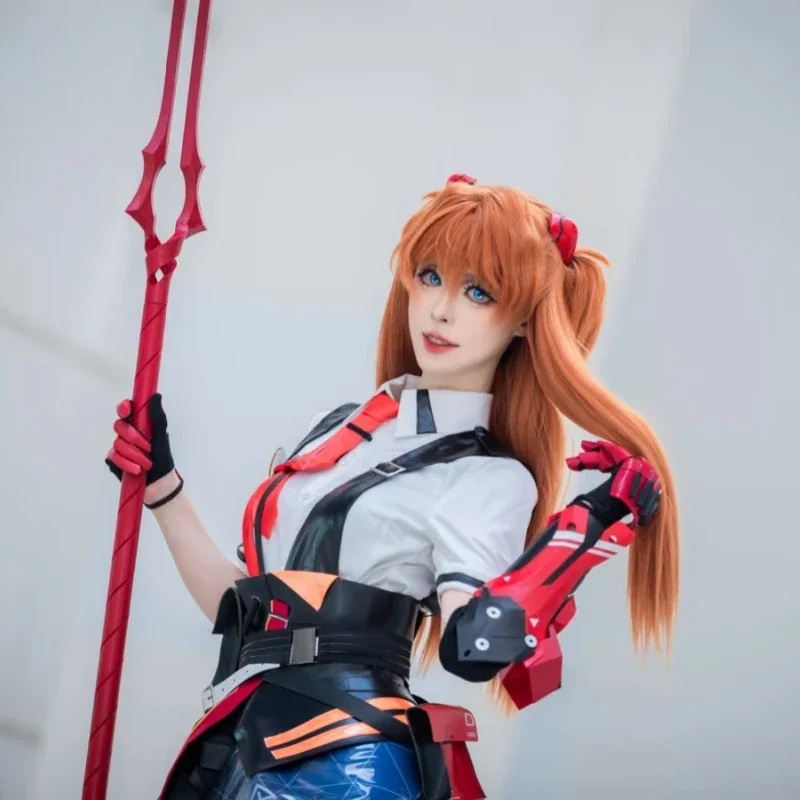 Neon Genesis Evangelion Asuka Langley Soryu Sailor School Uniform Cosplay Costume