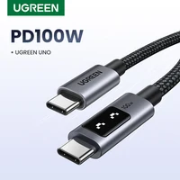 UGREEN UNO PD100W Кабель USB C для быстрой зарядки для iPhone 17 16 15 Кабель для передачи данных типа C для Samsung Xiaomi MacBook Кабель для зарядки
