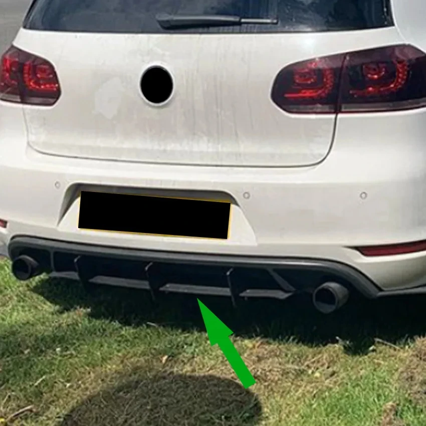 자동차 후면 범퍼 하부 디퓨저 립 바디 키트, VW 골프 6 MK6 GTI 2009-2012, 자동차 외부 수정 액세서리