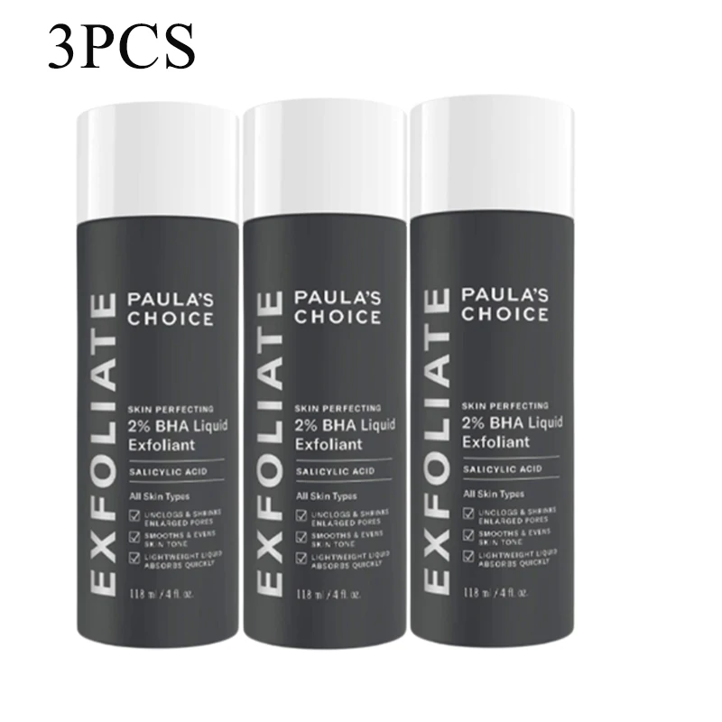 

3PCS Paula‘s Choice-SKIN PERFECTING 2% BHA Liquid Salicylic Acid Exfoliant-Facial Exfoliant For All Skin Types 118ml