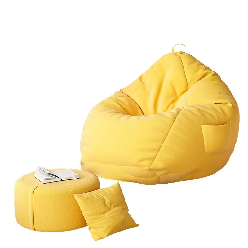Chair With Filler Lazy Sofa Bean Bag Kids Filling Adults Bedroom Bean Bag  Sofa Fluffy Single Nordic Sitzsack Home Furniture - AliExpress