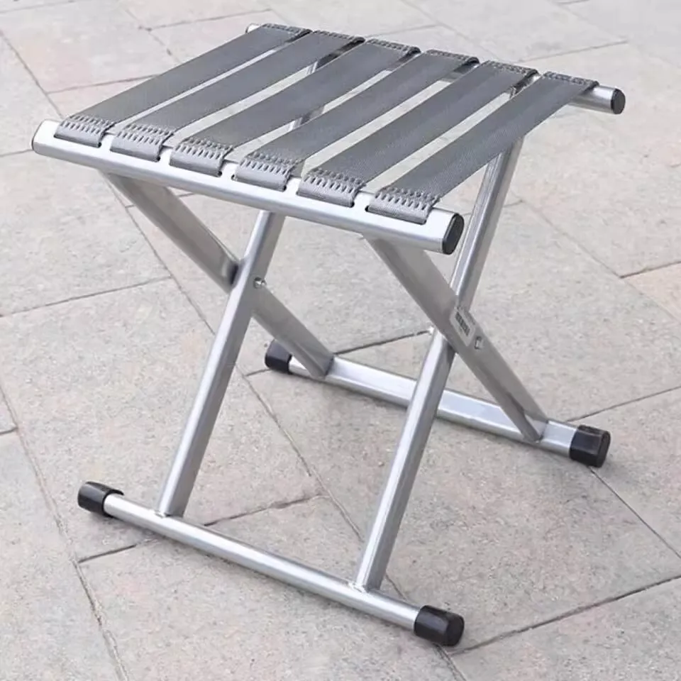 Folding stool outdoor small horse folding chair portable fishing stool camping picnic barbecue bench back chair folding stool folding chair