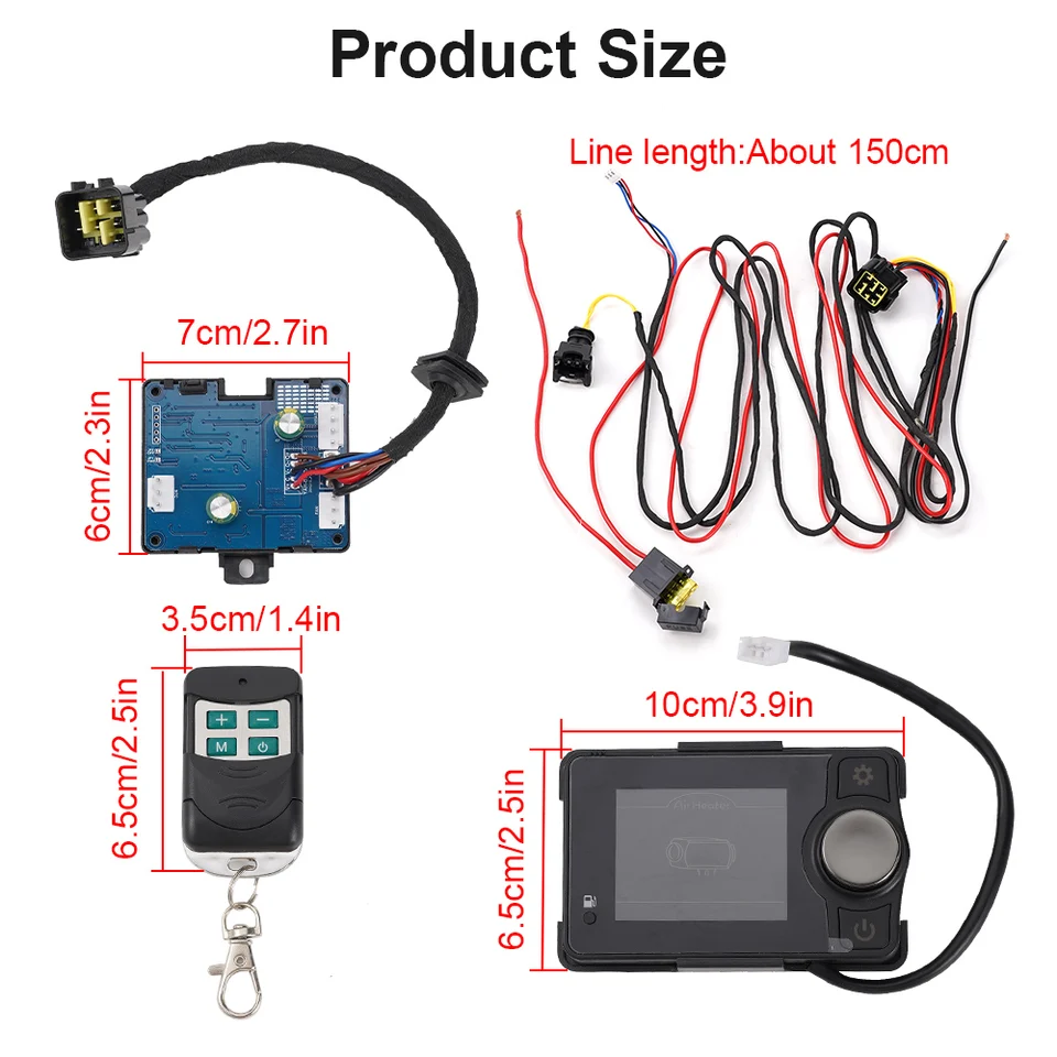 Scheda Controllo Riscaldatore Auto 12V 5KW Con Bluetooth