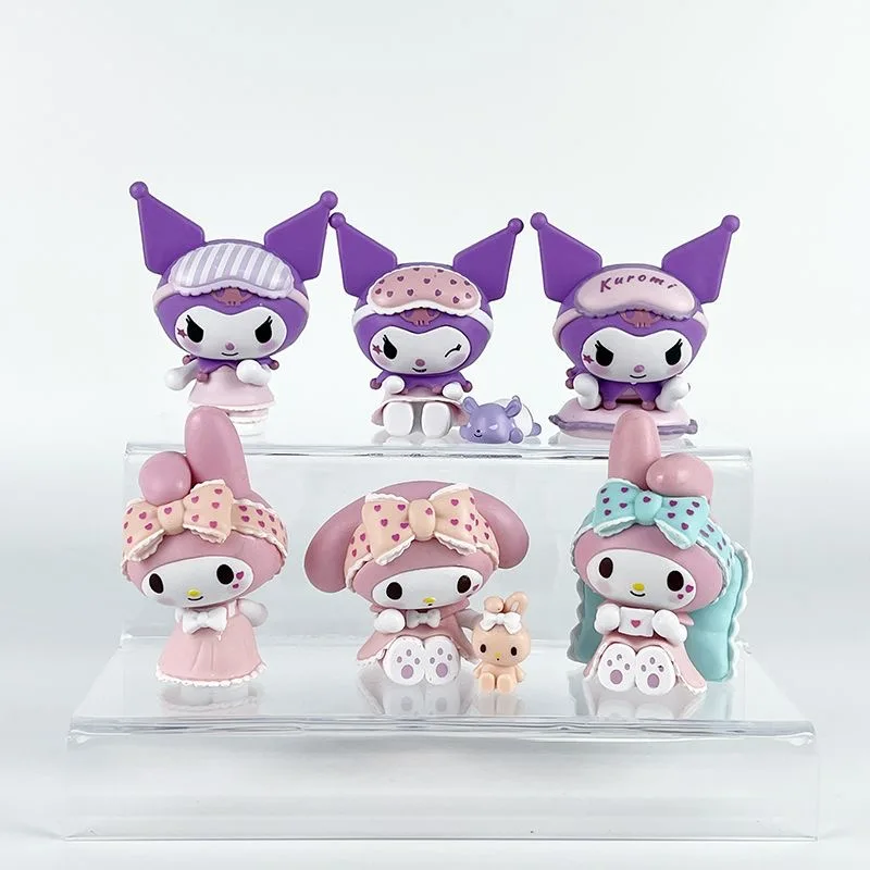 

Sanrio anime characters pajama sweetheart series blind box hand office Kulomi Melody tabletop decoration girl gift