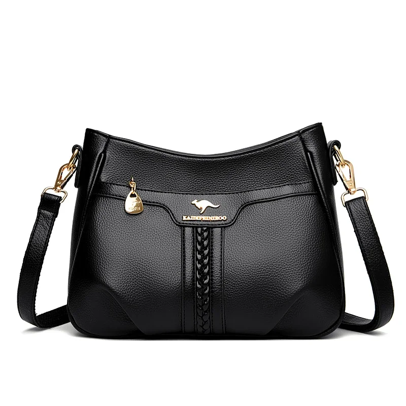 Genuine Soft Leather Women's Handbag Trend Designer Female Crossbody Bag Casual Shoulder Messenger Handbags women handbags crossbody bags