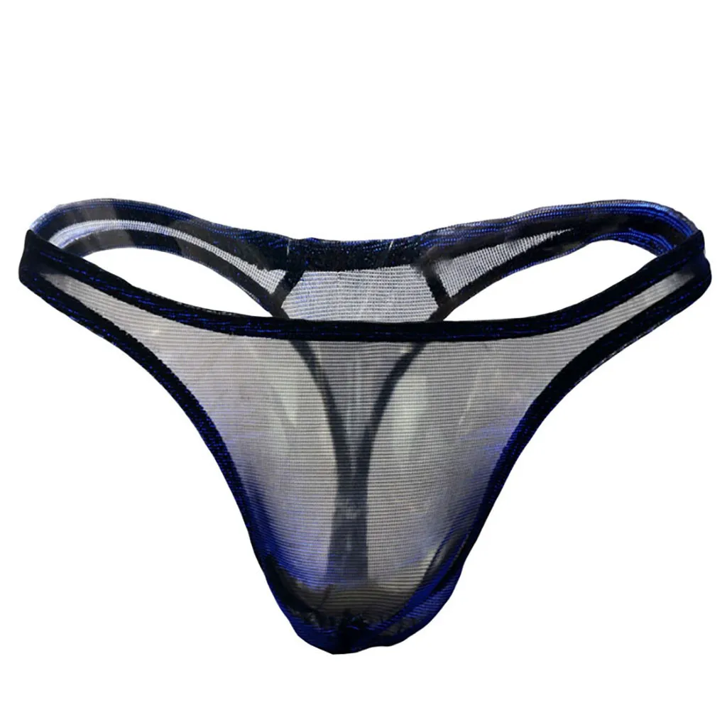 Mesh Thongs Briefs Panties Underwear Sexy Lingerie Discoloration G-string Men's
