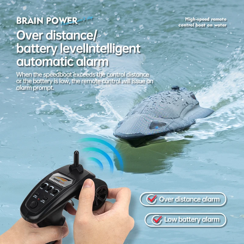 Carbon Fiber RC Speedboat with Vortex Turbine Jet