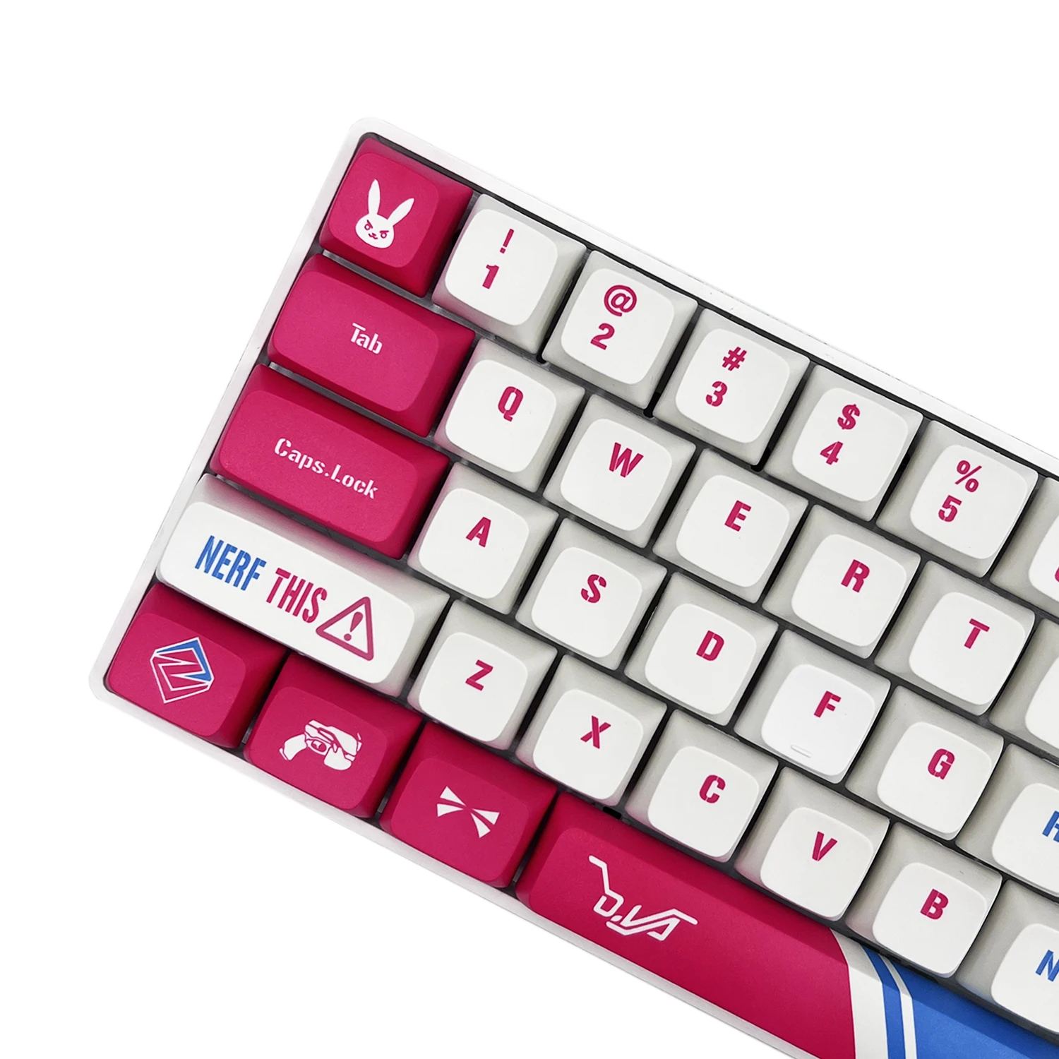 Dva Tema Mecânico Teclado Cap Anime Keycaps Perfil Xda Cherry Material Pbt Beleza Sexy Adulto Chave 129 - Imagem 3