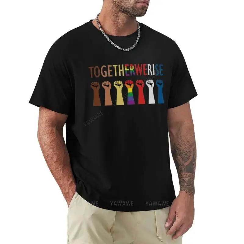 

TOGETHER WE RISE SHIRT TOGETHERWERISE T-Shirt new edition t shirt Short sleeve tee boys animal print shirt mens vintage t shirts