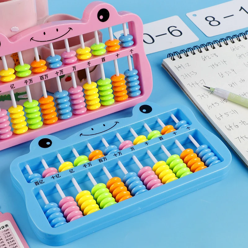 

Cartoon Math Educational Abacus With Colorful Beads 11 Column Abacus Multifunctional Math Teaching AIDS
