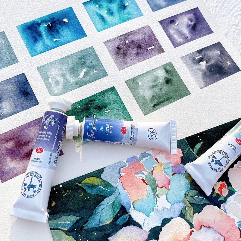 Russian White Night Precipitation Color 15 Watercolor Paint White Night Artist-level Painting Art Supplies watercolor paint watercolor pigment