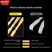 Long Handle Bamboo Back Scratcher Portable Head And Body Massage Tool For Itch Relief - Image 6