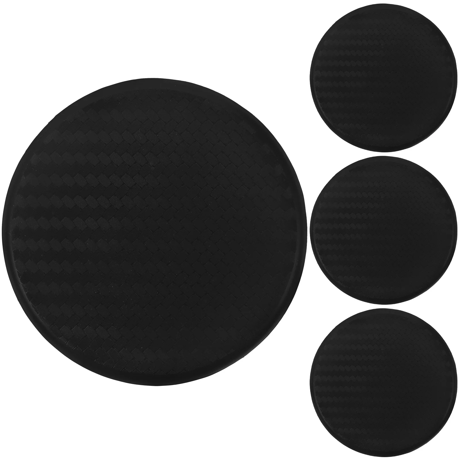 

4 Pcs Glass Coasters for Drinks Non-Slip Mug Mat Car Cup Pads Soft Rubber Travel