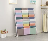 Floor to ceiling scarf display rack, silk scarf rack, pants fabric multi-layer hanging rack, packaging paper storage displayracK 2