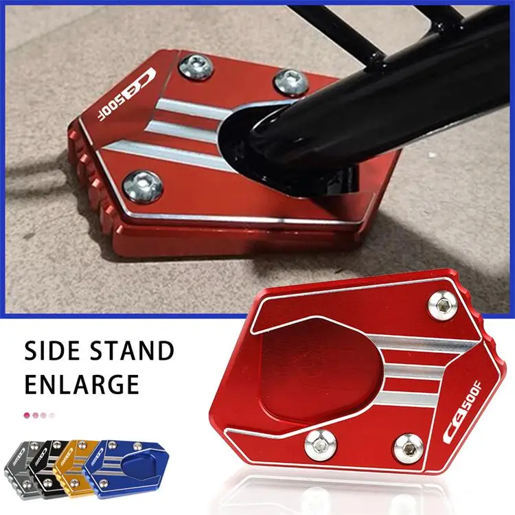 

FOR HONDA CB500F CB 500F CB500 F 2013-2021 2020 2019 2018 2017 Motorcycle CNC Stands Kickstand Side Stand Extension Pad Plate