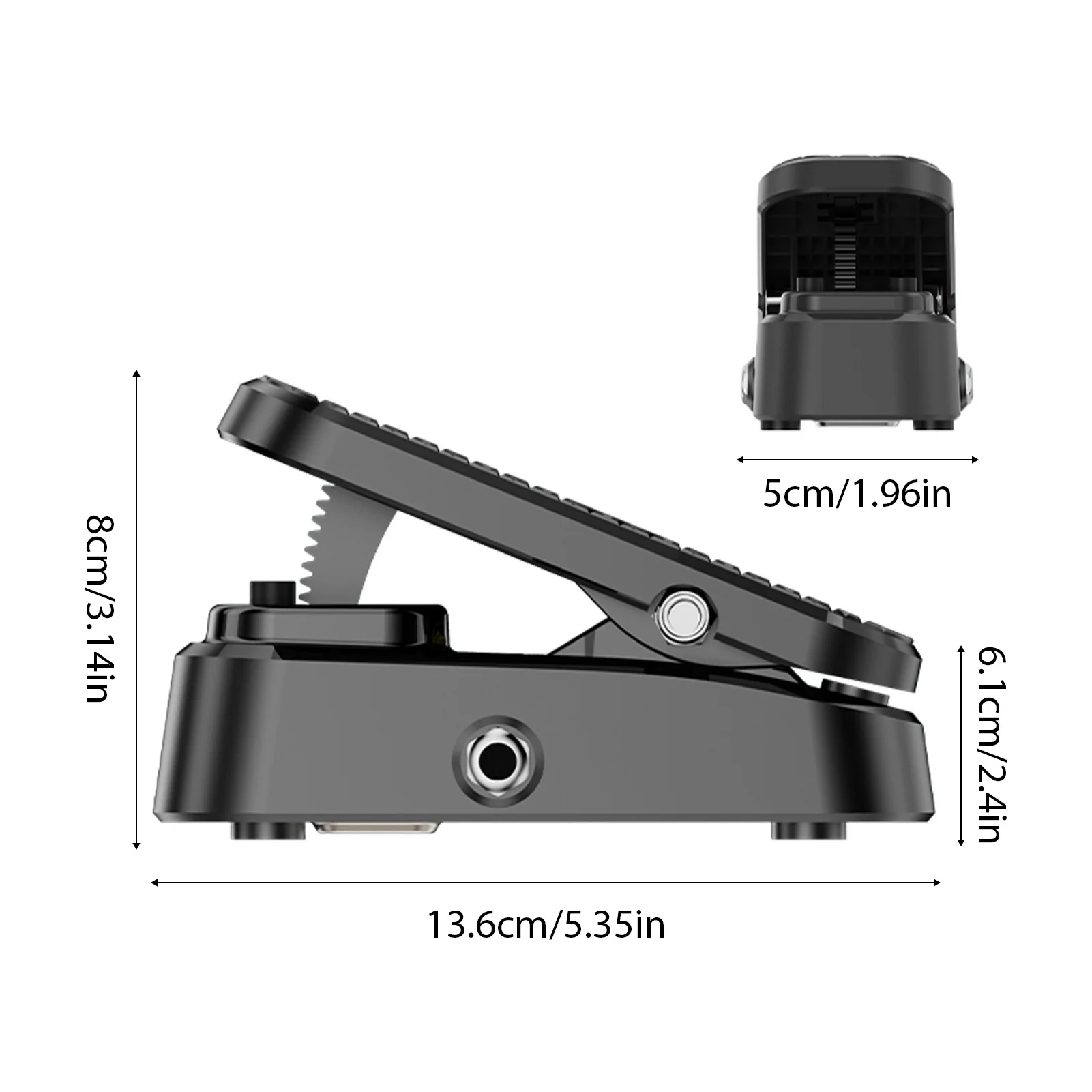 Volume Expression Guitar Effect Pedal 2-in-1 Dual Control Silent Metal Chassis Stereo Interface No Power Required