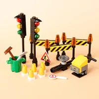 City MOC Street Lamp Building Block Lamp MOC Compatible with Bricks Halloween Bat Lamp Model Parts Bricks Toys 4