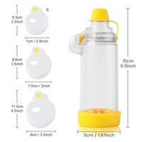 Aerochamber MSK pour enfant et adulte, chambre d'inhalation pour asthme, atomiseur, réservoir de nébulisation à air comprimé 1