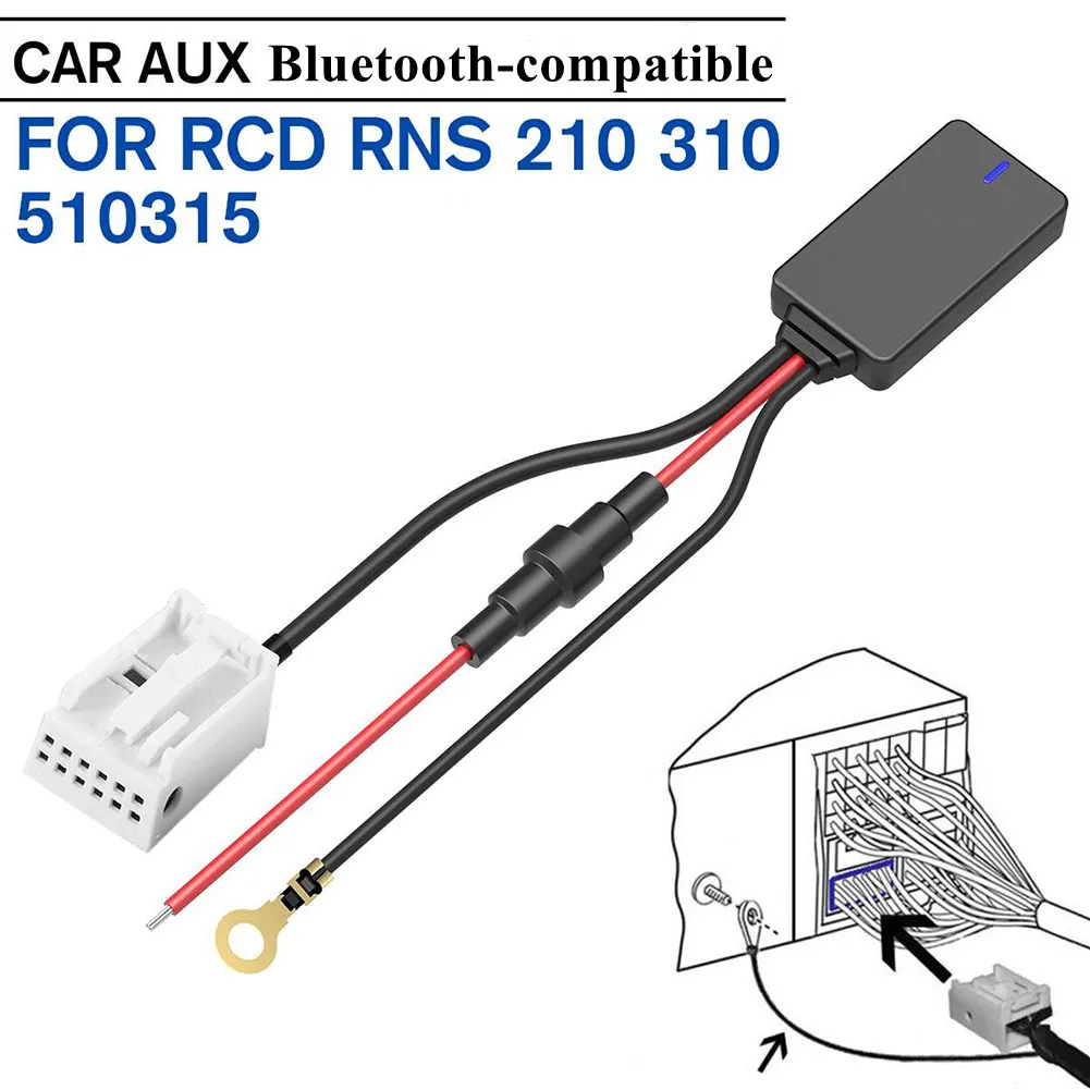 Adaptateur Audio Aux Bluetooth Volkswagen Polo Streaming Rcd 200 Rns 300  Mfd