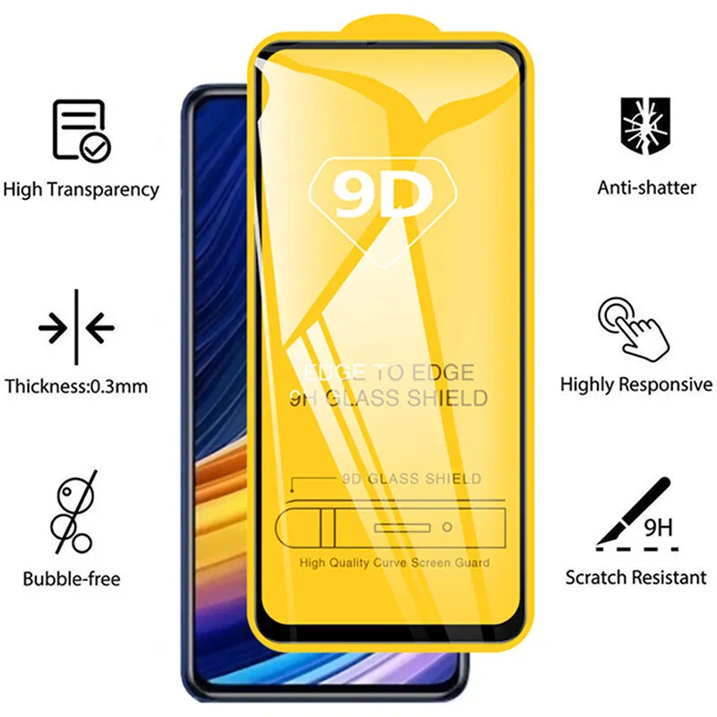 1-4PCS 9D Gehärtetem Glas Für Samsung S25 Ultra S24 FE S23 S22 Plus A56 5G A54 a36 A53 A52 A13 A22 A12 S21 S20 Screen Protector – Detail 4