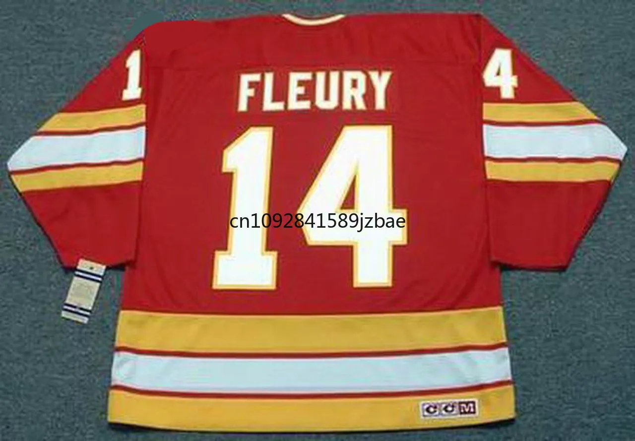 Lanny McDonald Jersey Canada Calgary Retro Ice Hockeys Jerseys 30 Mike Vernon Jersey 14 Theoren Fleury Us Mens Size M-3XL